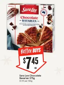 IGA Sara Lee Chocolate Bavarian 375g offer