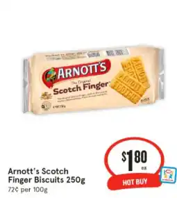 IGA Arnott's Scotch Finger Biscuits 250g 72 offer