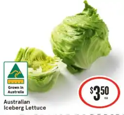 IGA Australian Iceberg Lettuce offer