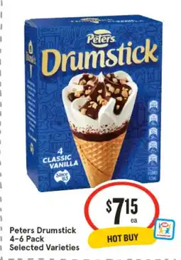 IGA Peters Drumstick 4-6 Pack offer