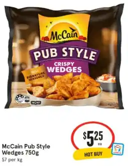 IGA McCain Pub Style Wedges 750g offer