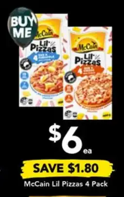 Drakes McCain Lil Pizzas 4 Pack offer