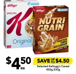 Drakes Selected Kellogg's Cereal offer