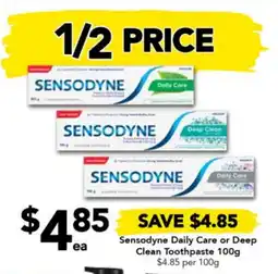 Drakes Sensodyne Daily Care or Deep Clean Toothpaste 100g offer