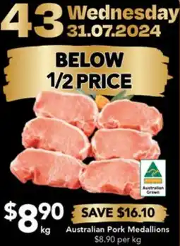 Drakes Australian Pork Medallions offer
