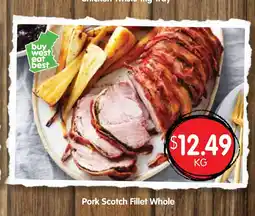 Spudshed Pork Scotch Fillet Whole offer