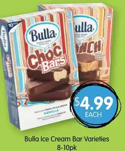 Spudshed Bulla Ice Cream Bar Varieties offer