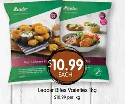 Spudshed Leader Bites Varieties 1kg $10.99 per 1kg offer