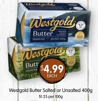 Spudshed Westgold Butter Salted or Unsalted 400g offer