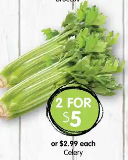 Spudshed Celery offer