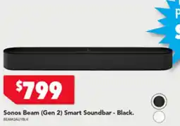 Harvey Norman Sonos Beam (Gen 2) Smart Soundbar - Black. offer