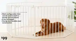 Kmart Multi configuration that can be used as both a barrier and enclosure 4.6m full length offer