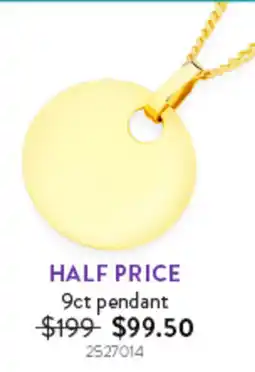 Goldmark 9ct pendant offer