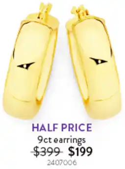 Goldmark 9ct earrings offer