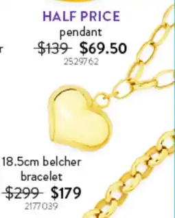 Goldmark 18.5cm belcher bracelet offer