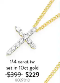 Goldmark 1/4 carat tw set in 10ct gold offer