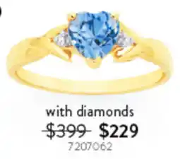 Goldmark CREATED SAPPHIRE SEPTEMBER BIRTHSTONE ring with diamonds 7207062 offer