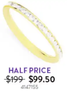 Goldmark 9CT CUBIC ZIRCONIA ring 4147155 offer