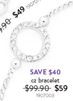 Goldmark cz bracelet 1907003 offer