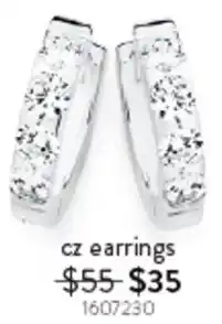 Goldmark cz earrings 1607230 offer