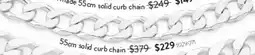 Goldmark 55cm solid curb chain 1029071 offer