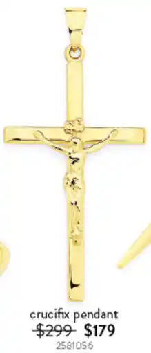 Goldmark crucifix pendant offer