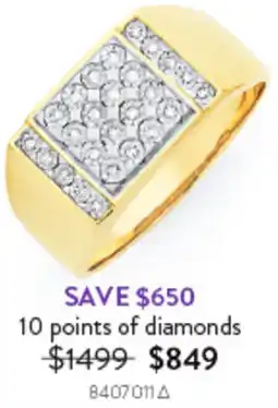 Goldmark SPOIL DAD WITH 9CT GOLD 10 points of diamonds 8407011 offer