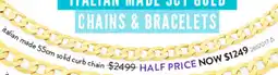 Goldmark italian made 55cm solid curb chain 2657017 offer