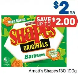 Foodland Arnott's Shapes 130-190g offer