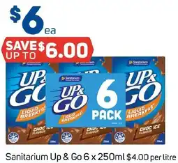 Foodland Sanitarium Up & Go 6 x 250ml offer