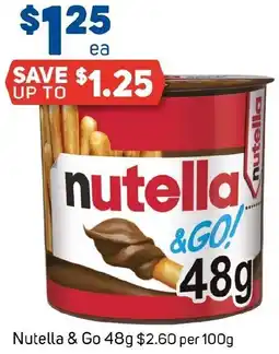 Foodland Nutella & Go 48g offer