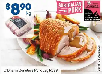 Foodland O'Brien's Boneless Pork Leg Roast offer