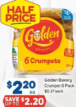 Foodland Golden Bakery Crumpet 6 Pack offer