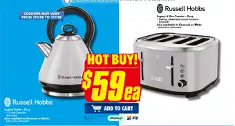 The Good Guys Russell Hobbs Legacy Kettle - Grey 1.7 Litre offer