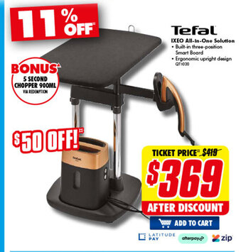 The Good Guys Tefal IXEO All-In-One Solution offer