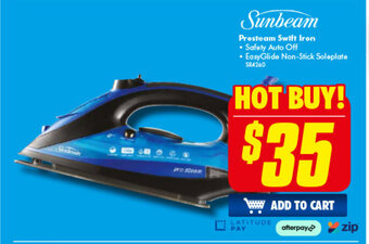 The Good Guys Sunbeam Prosteam Swift Iron offer