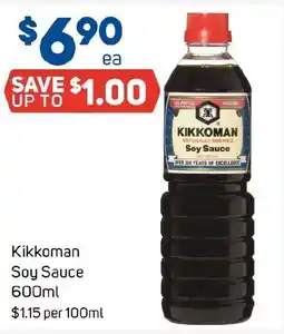Foodland Kikkoman Soy Sauce 600ml offer