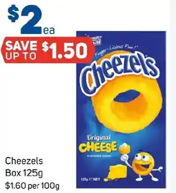 Foodland Cheezels Box 125g offer
