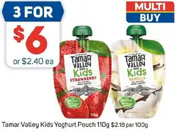 Foodland Tamar Valley Kids Yoghurt Pouch 110g offer