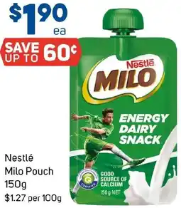 Foodland Nestlé Milo Pouch 150g offer