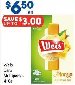 Weis Bars Multipacks 4-6s