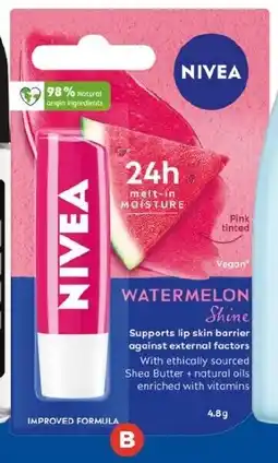 Foodland Nivea Lip Care 4.8g offer