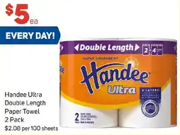 Foodland Handee Ultra Double Length Paper Towel 2 Pack offer