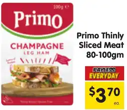 Spar Primo Thinly Sliced Meat 80-100gm offer