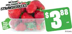 Farmer Jack's WA Grown 250g Punnets of STRAWBERRIES offer