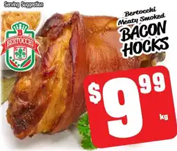 Farmer Jack's Bertocchi Meaty Smoked BACON HOCKS offer