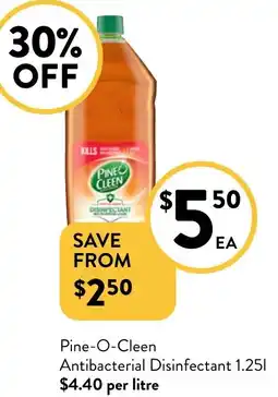 Foodworks Pine-O-Cleen Antibacterial Disinfectant 1.25L offer