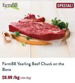 Tasman Butchers Farm88 Yearling Beef Chuck on the Bone offer