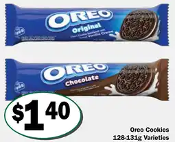 Friendly Grocer Oreo Cookies 128-131g Varieties offer