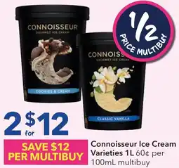 Ritchies Connoisseur Ice Cream Varieties 1L offer